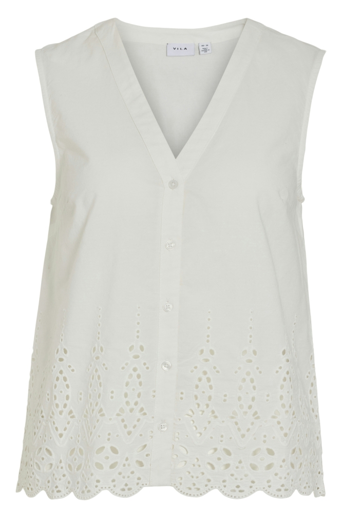 VIMIKILLA SL LACE VEST/C32 14104714 Cloud Dancer